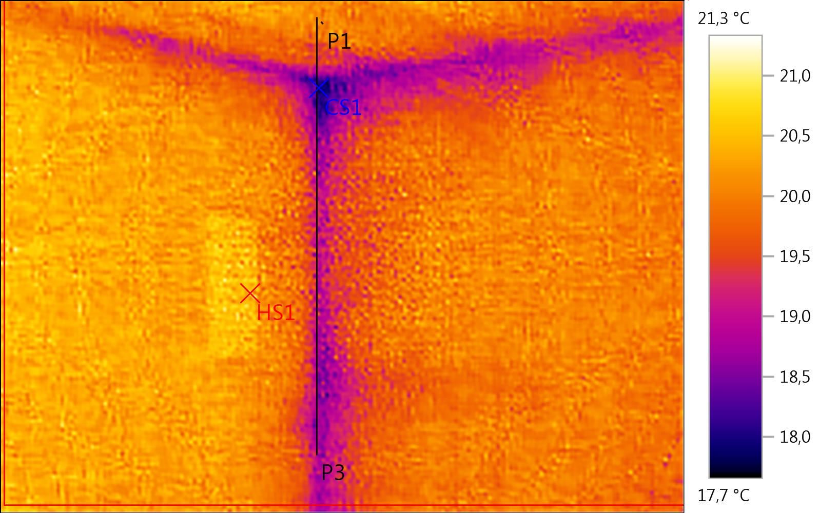 Wärmebild einer Infrarotkamera